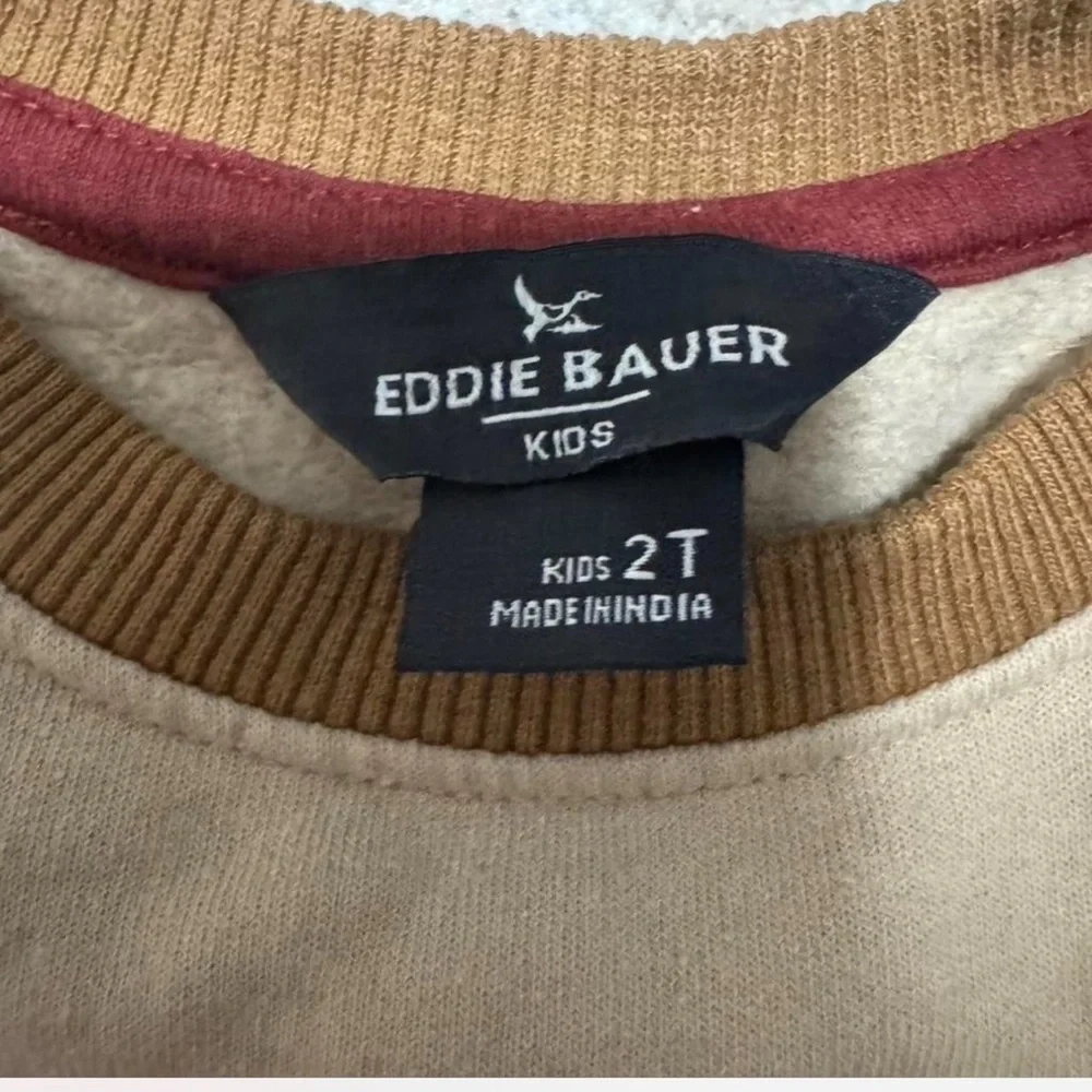 Eddie Bauer Kids Brown and Tan Sweatshirt Size 2T - Picture 2 of 2